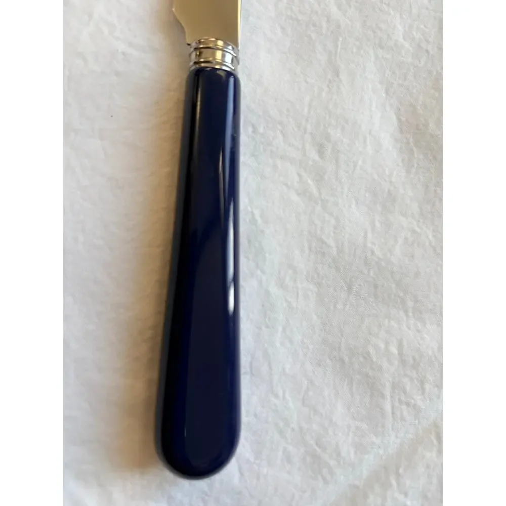 NEW Sabre Paris Pop Unis Navy Blue Dinner Knife Stainless Steel